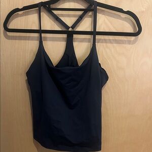 Outdoor Voices crop tank w/ built in bra / Black / M